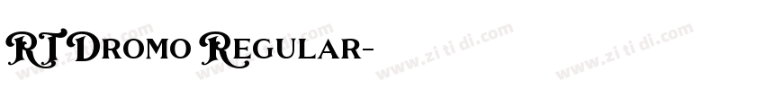 RT Dromo Regular字体转换